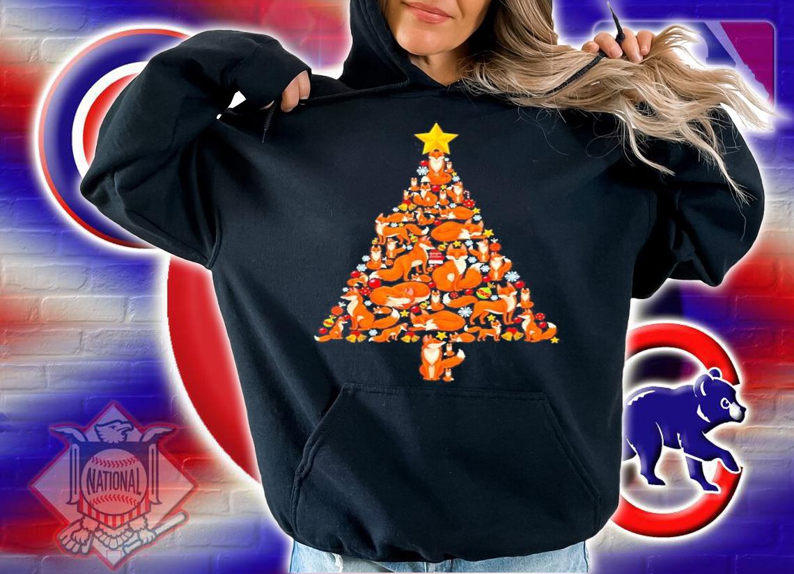 Fox Christmas Tree Shirt hoodie