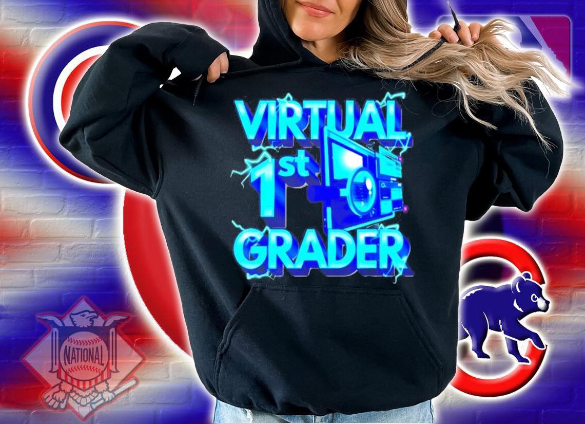 Homeschool 1st Grade Shirt Virtual 1st Grader Back To School T-Shirt hoodie