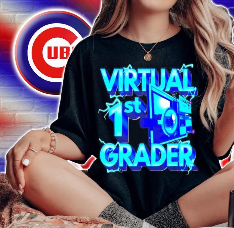 Homeschool 1st Grade Shirt Virtual 1st Grader Back To School T-Shirt woman shirt
