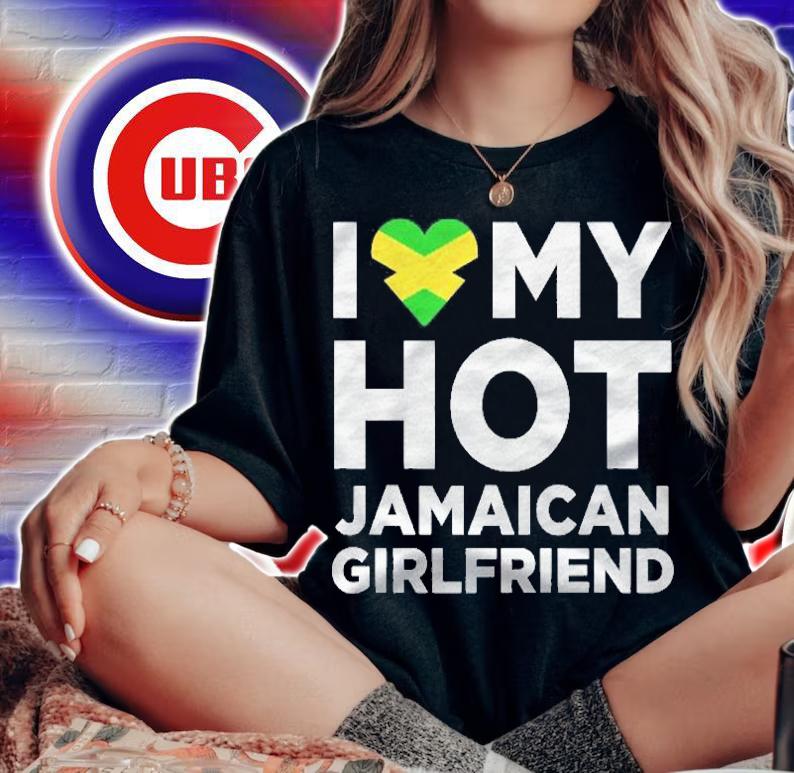 I Love My Hot Jamaican Girlfriend Funny Cool Couples Premium Shirt woman shirt