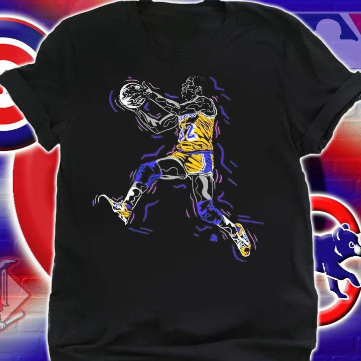 Magic Johnson #32 Los Angeles Lakers Basketball Shirt shirt