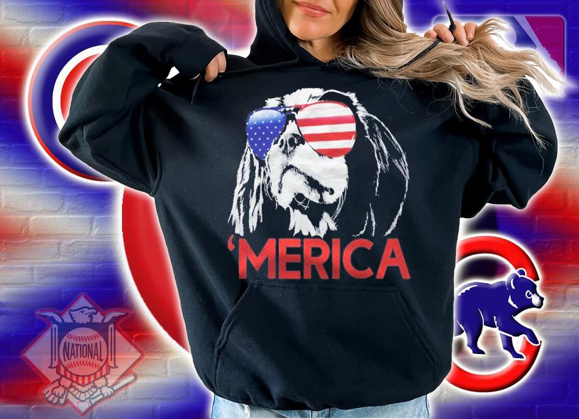 Merica Cavalier King Charles Spaniel American Flag Shirt hoodie