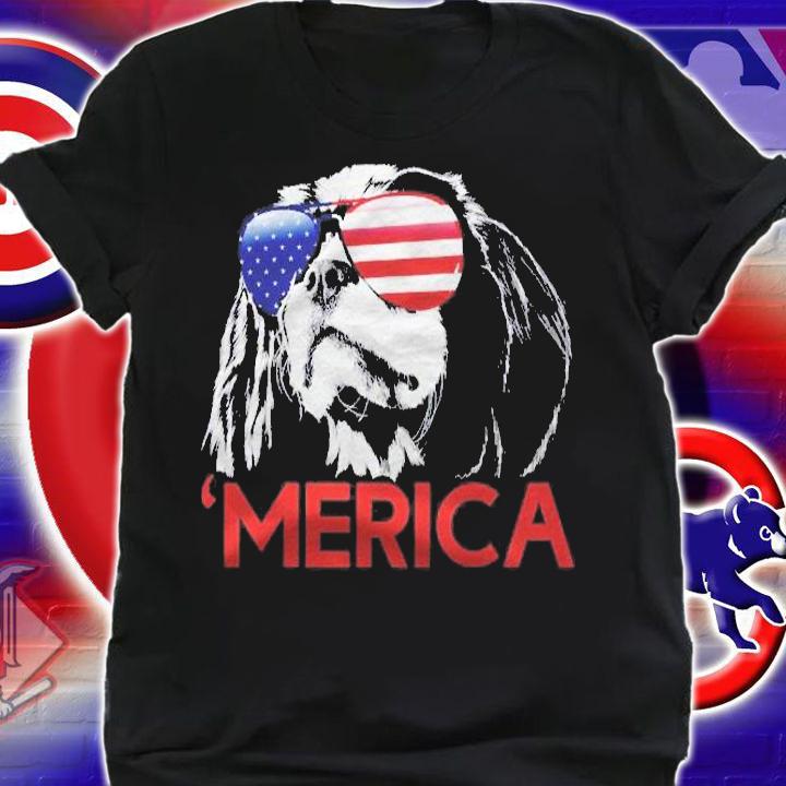 Merica Cavalier King Charles Spaniel American Flag Shirt shirt