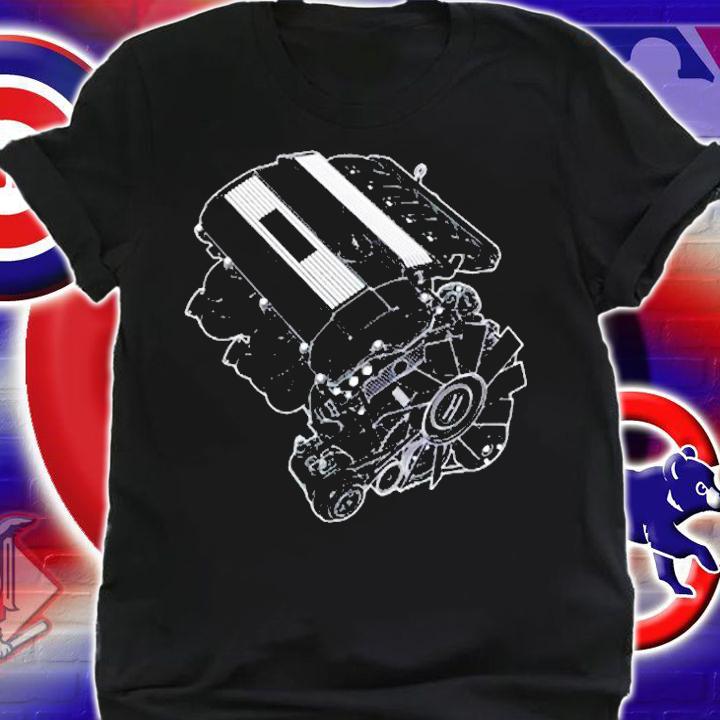 Modern Race Header Inline 6 Na Engine Mechanic T-Shirt shirt