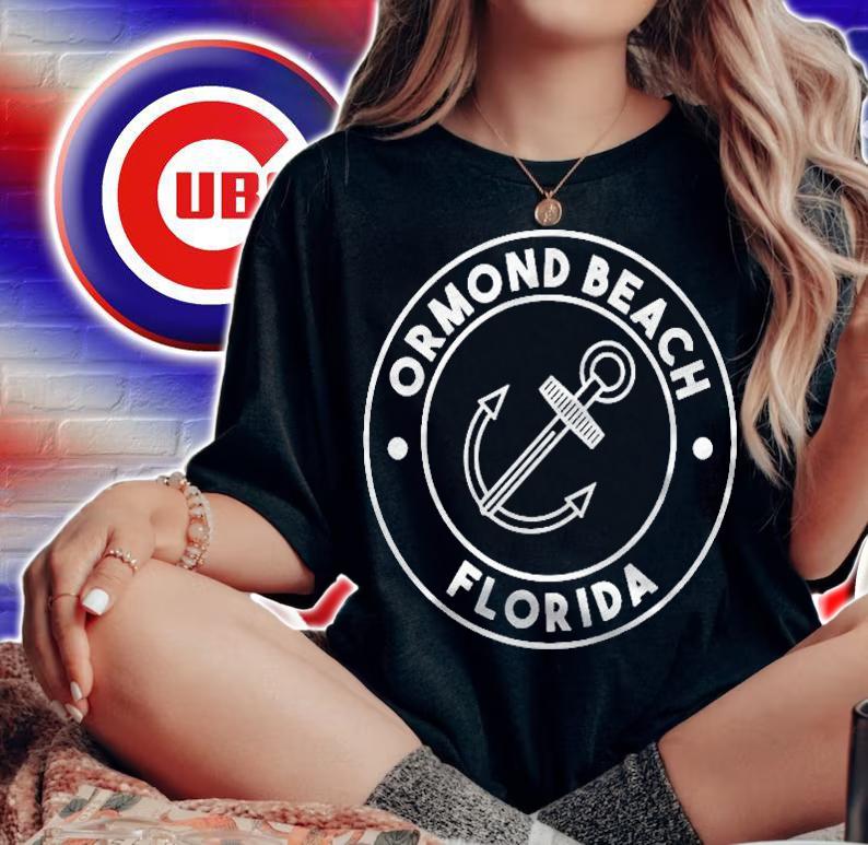 Ormond Beach Florida Souvenirs Pocket Logo T-shirt woman shirt