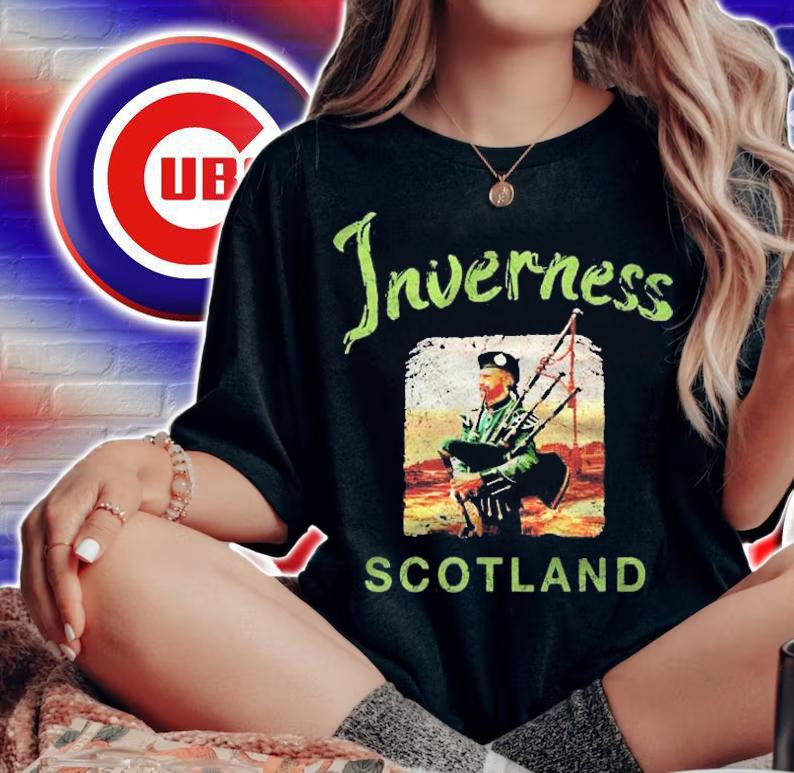 Scotland Inverness Bagpipes Scottish Gaelic Vintage Shirt woman shirt