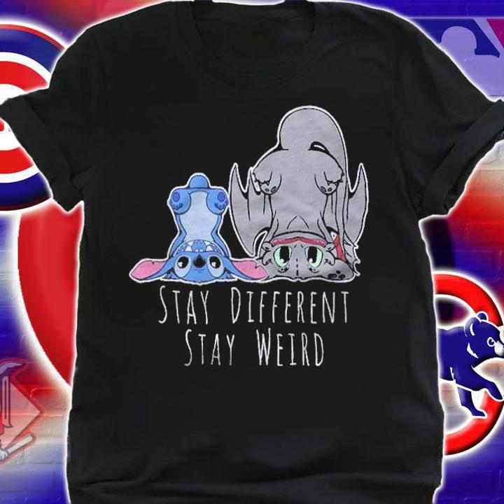 Toothless and Stitch stay different stay weird T-shirt