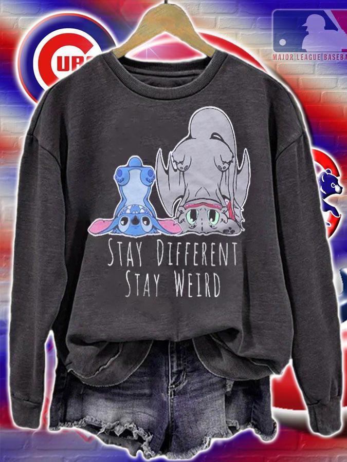 Toothless and Stitch stay different stay weird T-shirt