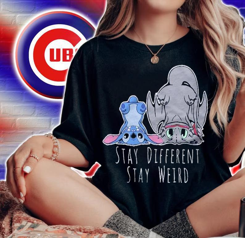 Toothless and Stitch stay different stay weird T-shirt