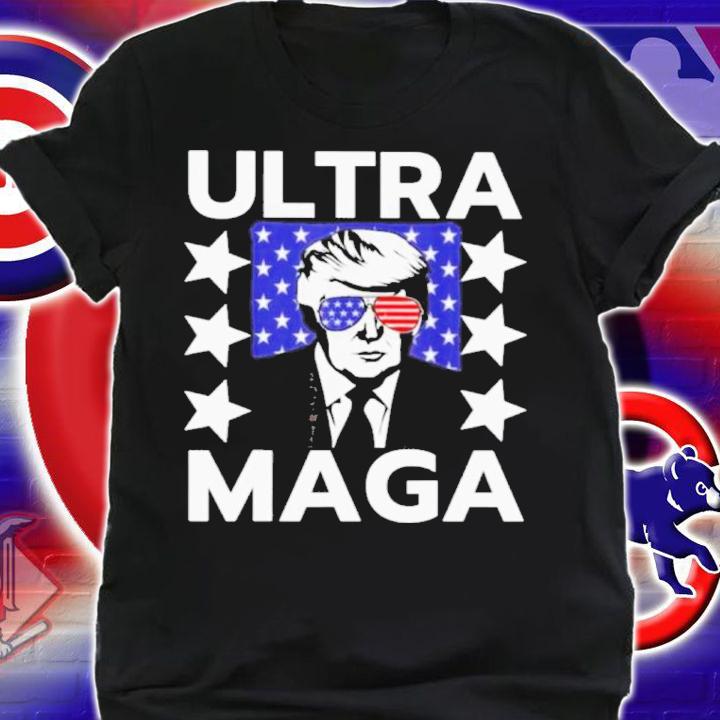 Ultra Maga Donald Trump Glasses USA Flag Shirt shirt