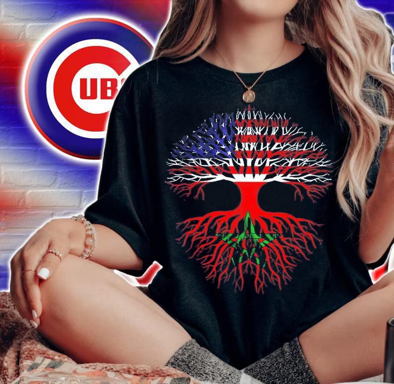 I Live In America But With Moroccan Roots T-Shirt woman shirt