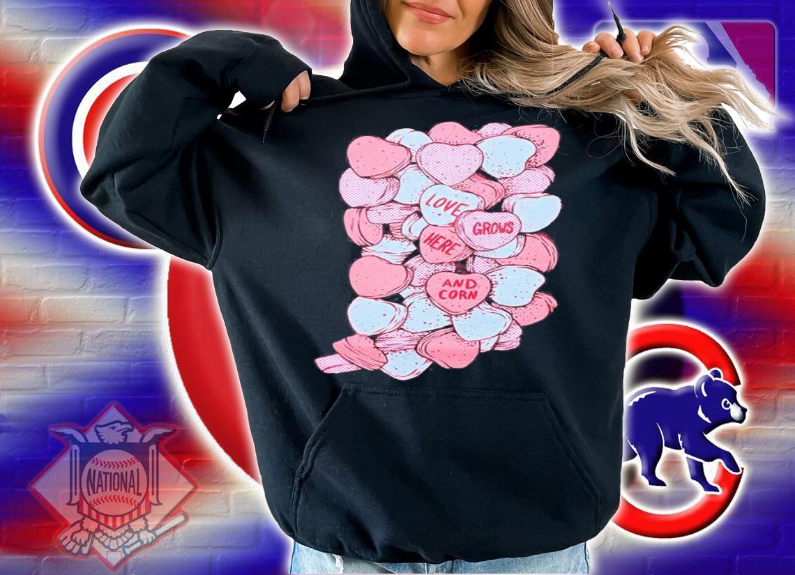 Indiana Valentine love grows here and corn shirt hoodie