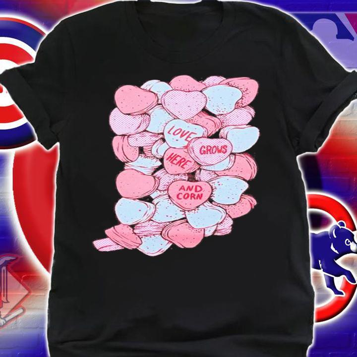 Indiana Valentine love grows here and corn shirt shirt