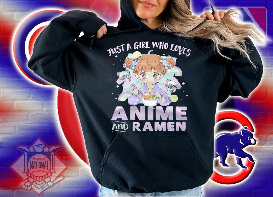 Just A Girl Who Loves Anime And Ramen Bowl Japanese Noodles Premium Shirt hoodie