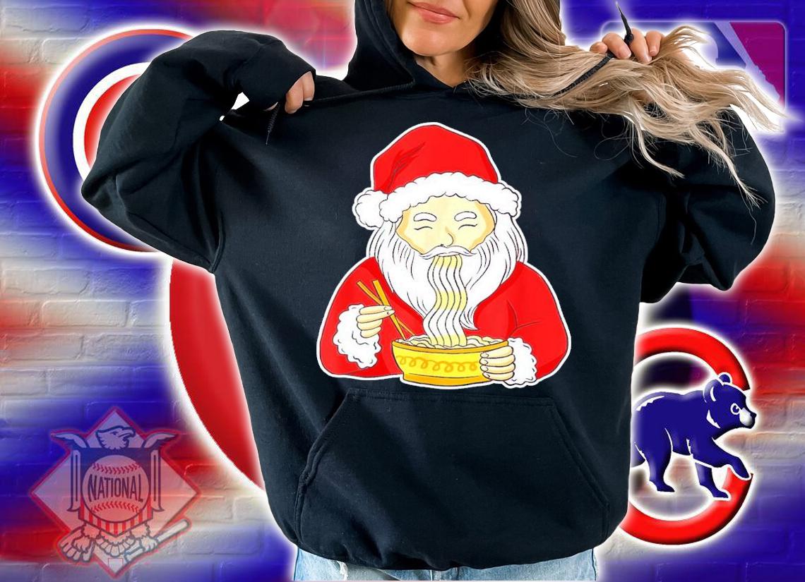 Santa Claus Ramen Noodles Christmas Shirt hoodie
