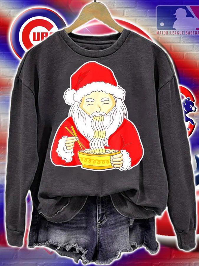 Santa Claus Ramen Noodles Christmas Shirt sweatshirt