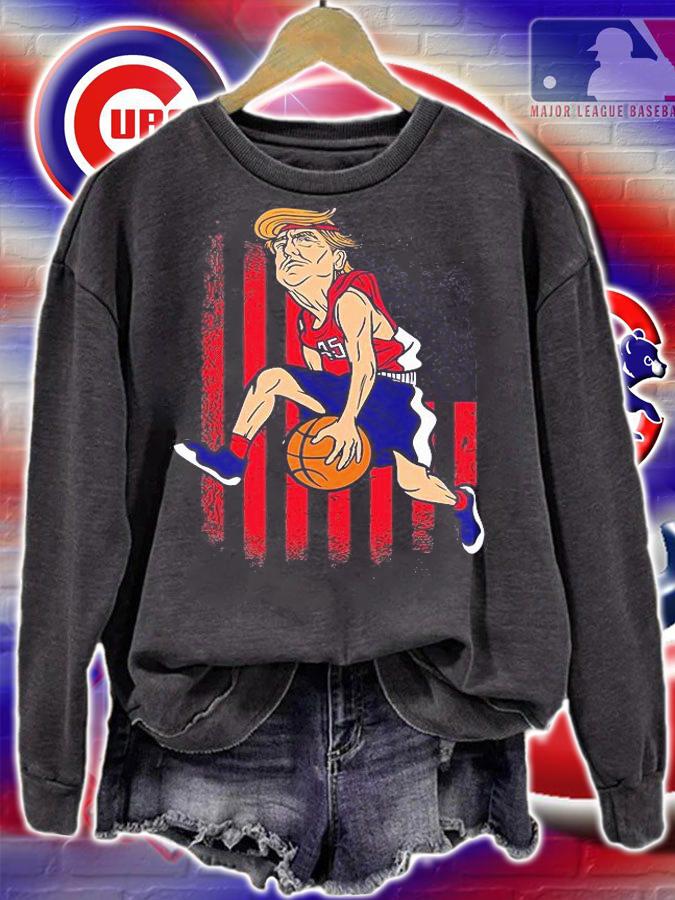 Trump basketball USA Flag Trump President T-Shirt