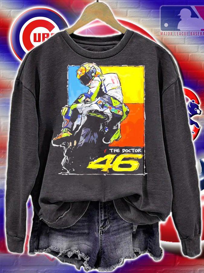 Valentino Rossi retraite main signature shirt sweatshirt