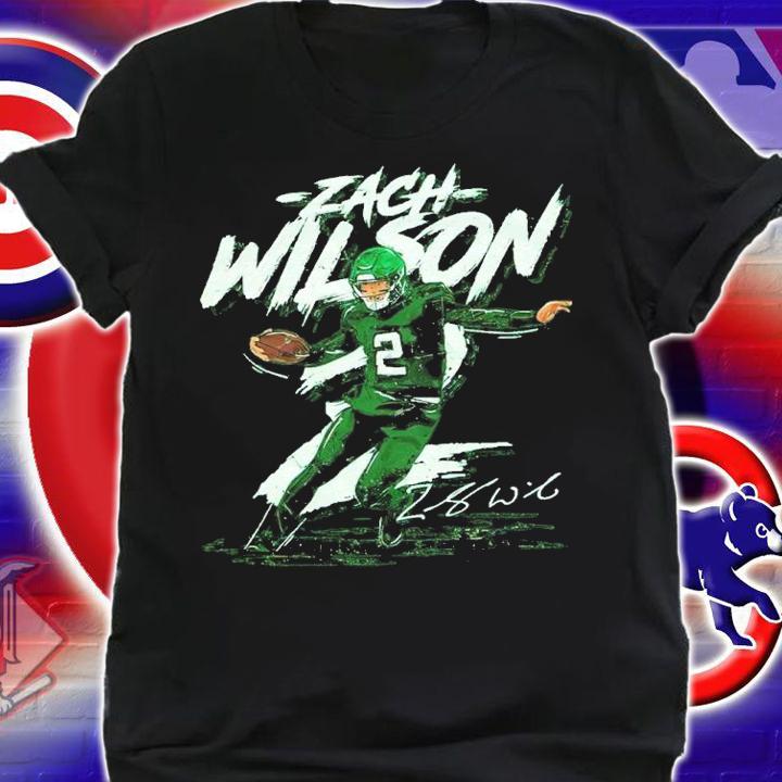 Zach Wilson New York J Rough Football Shirt