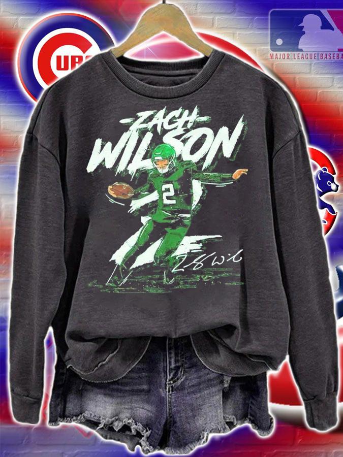 Zach Wilson New York J Rough Football Shirt