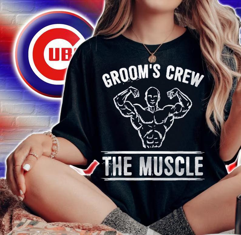 Grooms Crew Bachelor Party Matching Outfit The Muscle Shirt woman shirt