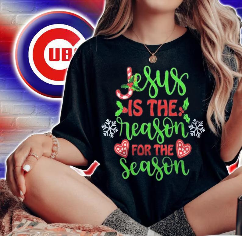 Jesus The Reason Christian Christmas Stocking Stuffer Gifts Shirt woman shirt