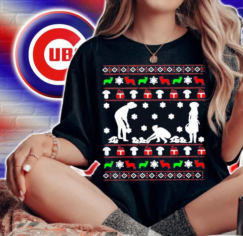 Mushroom Ugly Christmas Shirt woman shirt