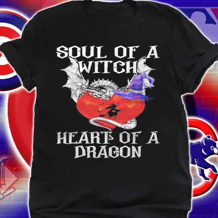 Soul Of A Witch Heart Of A Dragon Halloween Mythical Lover Shirt shirt