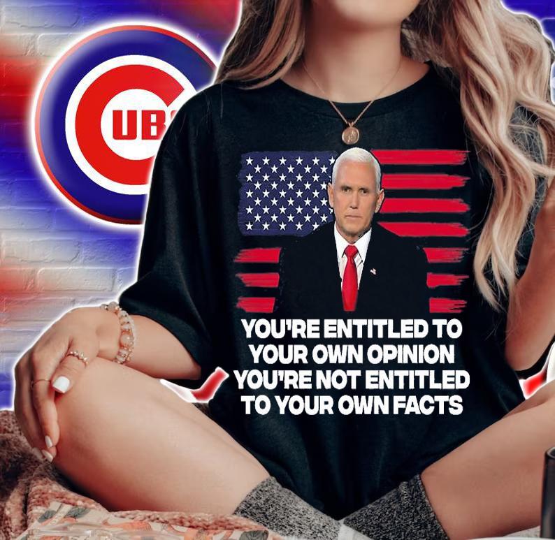 You're Entitled To Your Own Opinion You're Not Entitled To Your Own Facts USA Flag T-Shirt woman shirt