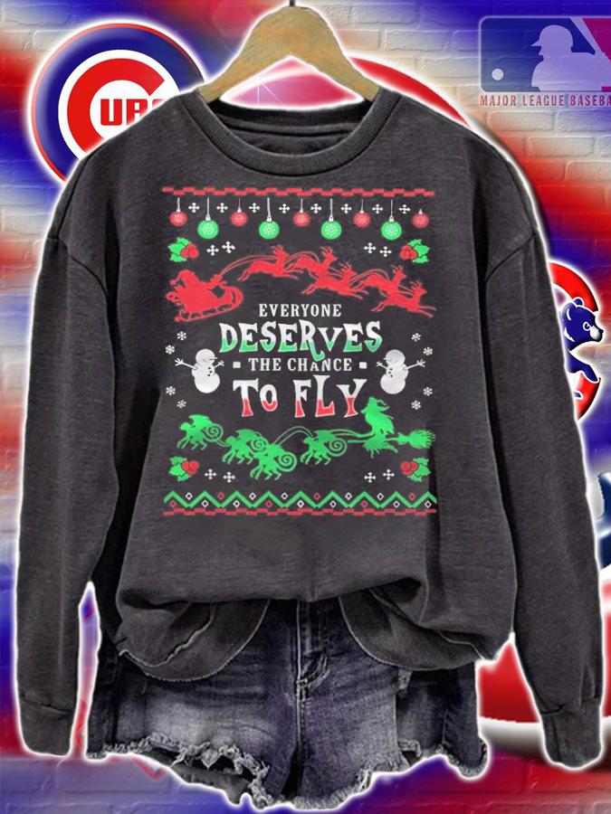 Christmas Everyone Deserves The Chance To Fly Shirt