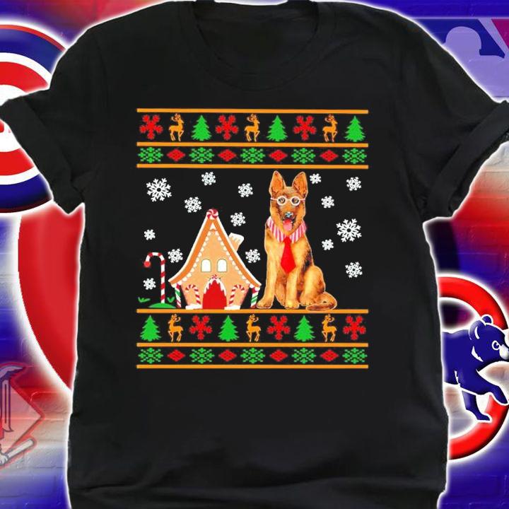 German Shepherd Santa Ugly Christmas Shirt