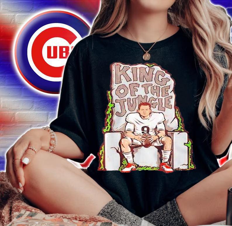 Joe Burrow 9 King Of The Junggle T-Shirt woman shirt