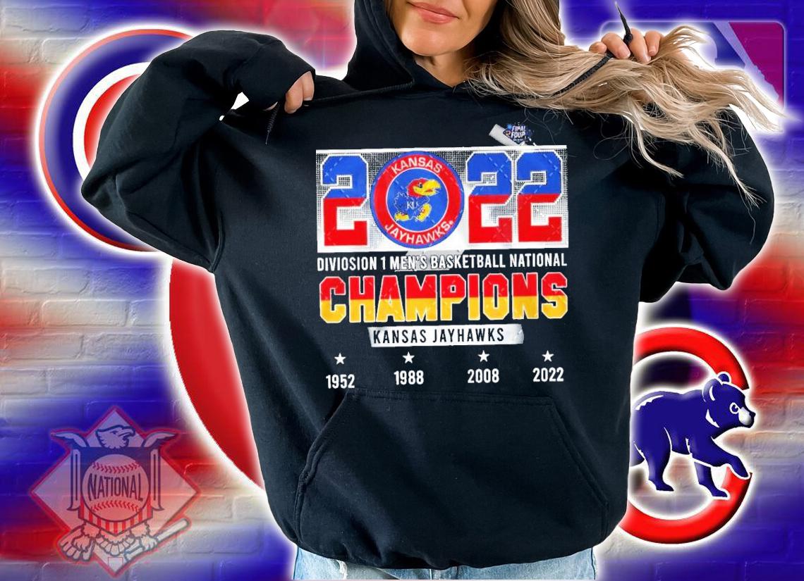 Kansas Jayhawks NCAA Division 1 Men's Basketball National Champions 2022 Shirt hoodie
