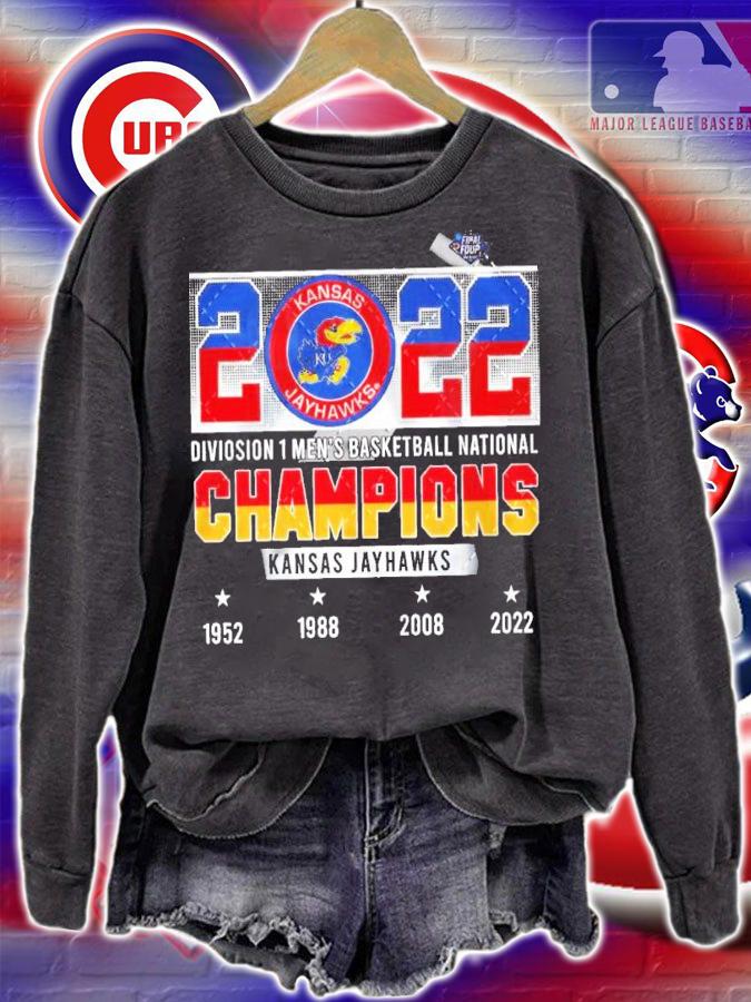 Kansas Jayhawks NCAA Division 1 Men's Basketball National Champions 2022 Shirt sweatshirt