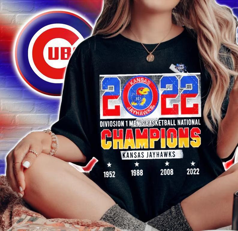Kansas Jayhawks NCAA Division 1 Men's Basketball National Champions 2022 Shirt woman shirt