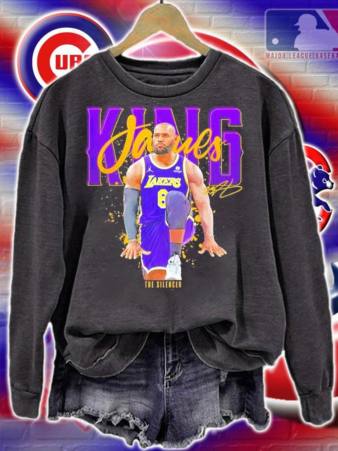 Lebron James Los Angeles Lakers Signatures Shirt sweatshirt