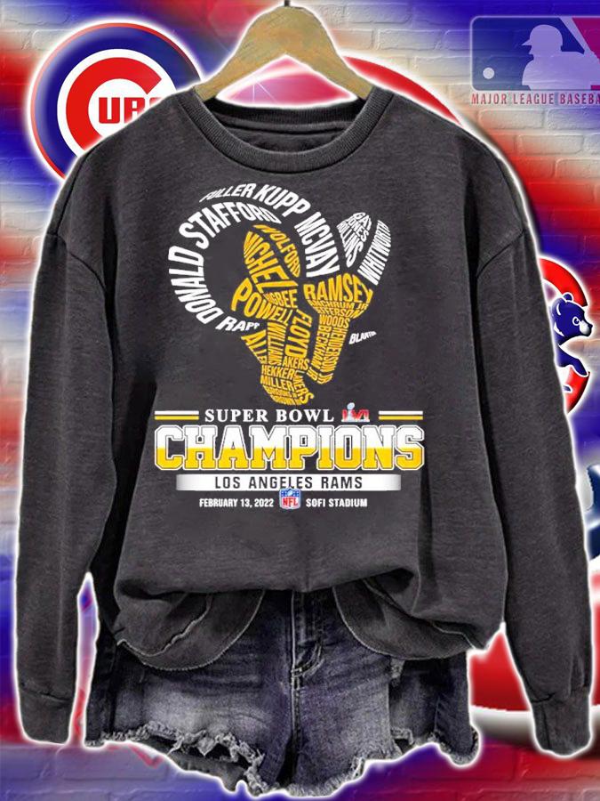 Los Angeles Rams Super Bowl LVI logo 2021 NFL shirt sweatshirt