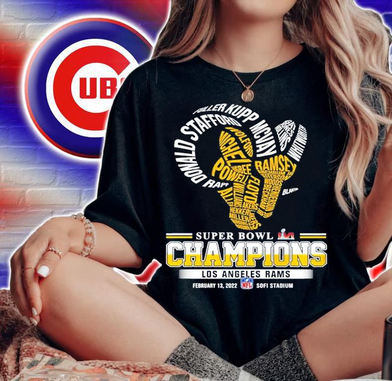 Los Angeles Rams Super Bowl LVI logo 2021 NFL shirt woman shirt
