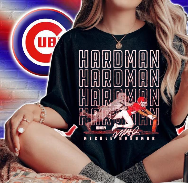 Mecole Hardman Kansas City Name Outline Football Shirt woman shirt