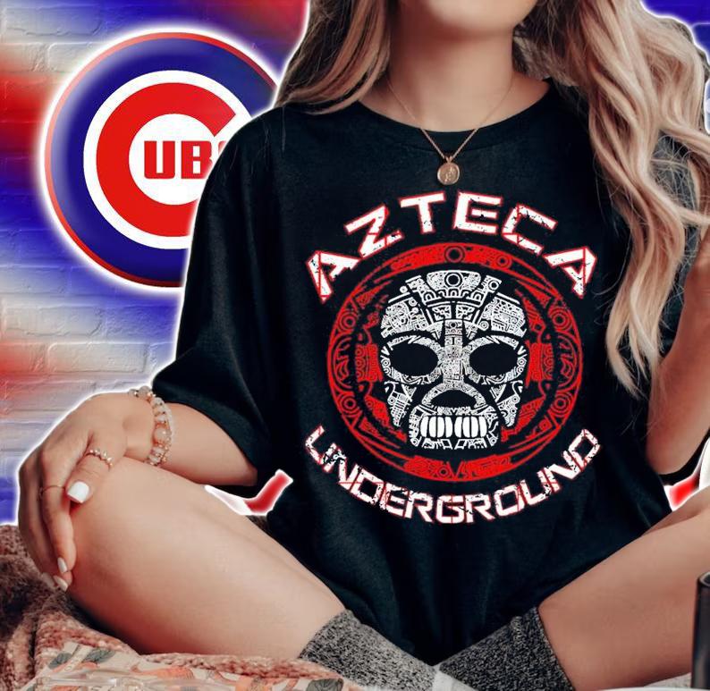 MLW Azteca Underground Skull Shirt woman shirt