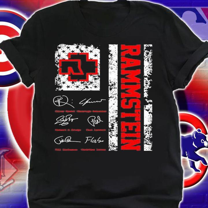 Rammstein Band Signatures T-Shirt shirt
