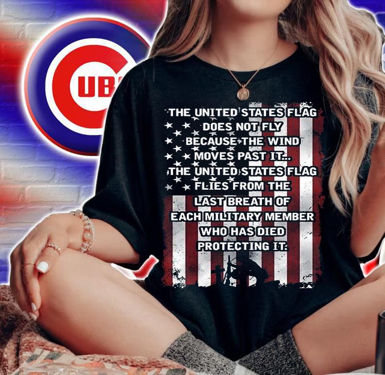 The United States Flag Does Not Fly Because The Wind Moves Past It Veteran Patriotic Conservative T-Shirt