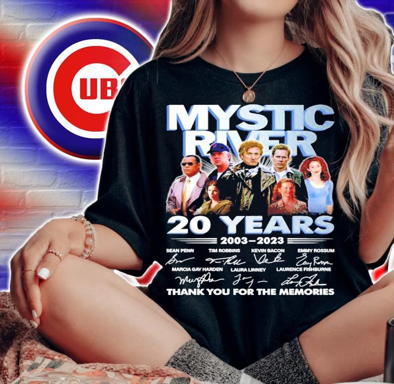Top Mystic River 20 Years 2003-2023 Signatures Thank You For The Memories Shirt woman shirt