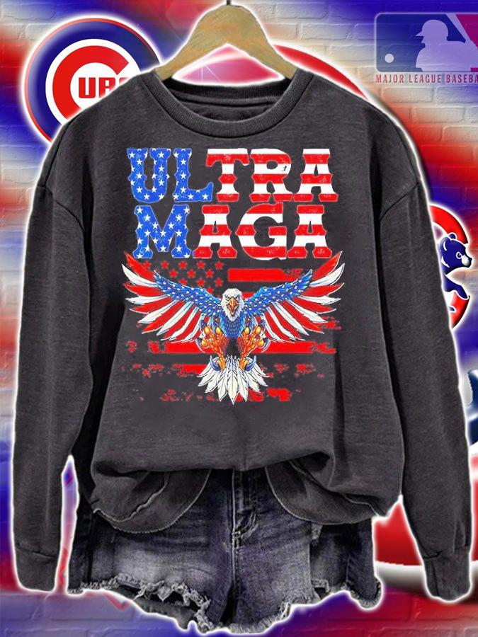 Ultra Maga Graphic US Flag American Patriotic T-Shirt sweatshirt