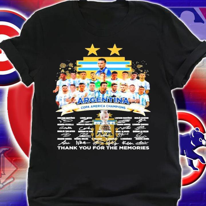 Argentina Copa America Champions signatures 2021 shirt shirt