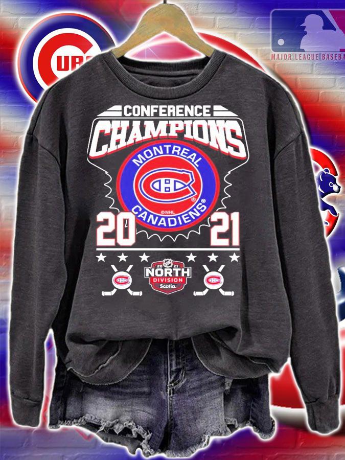 Conference Champions Montreal Canadiens 2021 North Division hockey shirt
