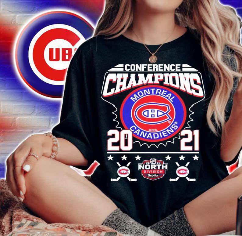Conference Champions Montreal Canadiens 2021 North Division hockey shirt