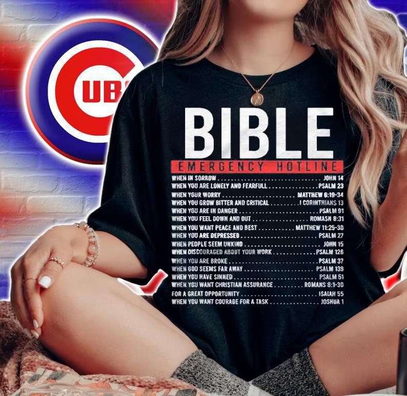 Inspirational Christian Bible Emergency Hotline shirt