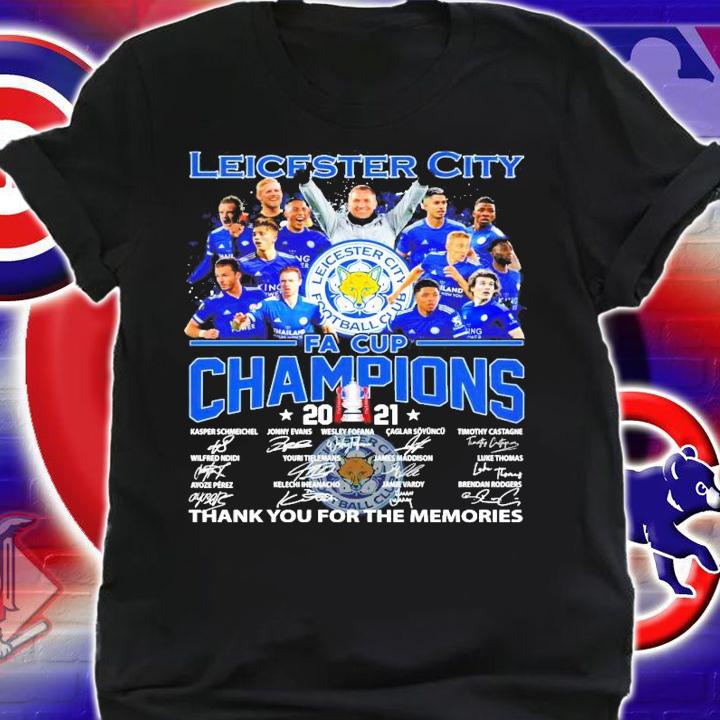 Leicester City FA Cup Champions 2021 signature shirt shirt
