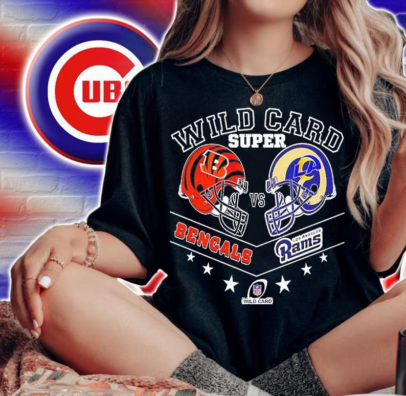 Los Angeles Rams Vs Cincinnati Bengals Wild Card Super T-Shirt woman shirt